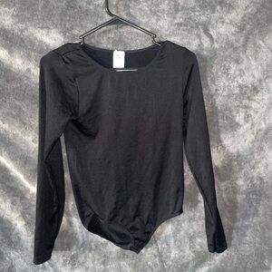 Black Long Sleeve Women's Body Suit